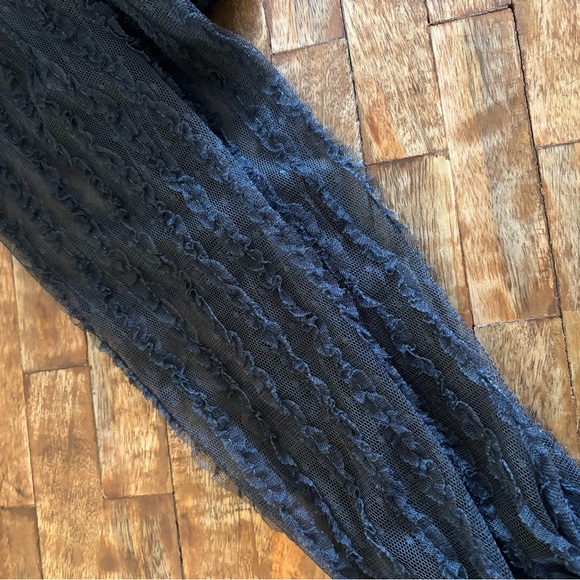 Zara Grey lace and ruffle party dress sz 11-12 - Picture 9 of 11